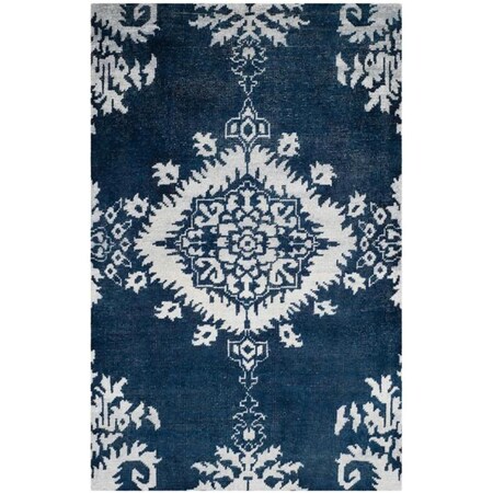 Safavieh 9 x 12 ft. Stone Wash Hand Knotted Large Rectangle Area RugIndigo STW235B-9